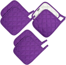 Terry Cloth Pot Holders Heat Resistant Potholder Kitchen Supplies 8inchx8inch Set Of 5