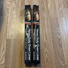 X001g8rihj Threadnanny Lot Of 2 Piece Set Heavy Duty Oven Liner Reusable Non Stick