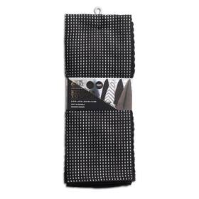 Tt0750r Thyme & Table And Kitchen Towels Black White 4 Pack Set