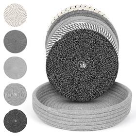 Tvt001 Tiamech 9 Inch Trivets For Hot Dishes Pots And Pans Set 5 Pcs Large Thicken Hea