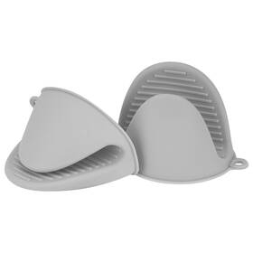 Tf-tfb039e Tifanso Silicone Oven Mitts Pot Holders For Kitchen Heat Resistant Small Gray