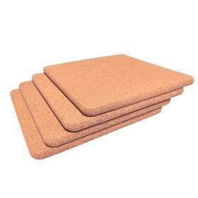 Tihilgam 192242084860 Cork Trivet Square Kitchen Hot Pads Placemat Corkboard For Pot Pan Kettl