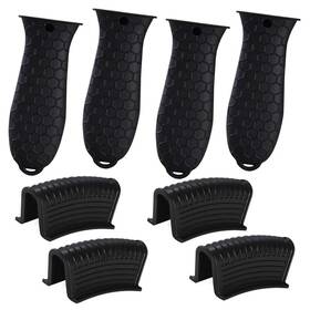 Tinsky 781454257966 Silicone Hot Handle Holder 8 Pieces Pot Holders Cover Assist