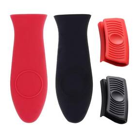 Tinsky 781454271801 4 Pieces Silicone Hot Handle Holder Potholder For Cast Iron Skillets