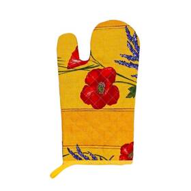 Tissus Toselli 662546037093 Oven Mitt Poppy Yellow