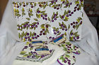 1-towel Total 4 Olives Pot 7pc Purple Cloth Placemats Set Dish Grapes Holder
