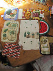 Towel-6 6 Vtg.-watermelon-dress-rooster Pot Vintage Holders-hand Kitchen