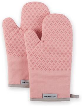 X12.5 Town & Country 028332755207 Asteroid Oven Mitt Set 7 Inch Dried Rose 2 Piece