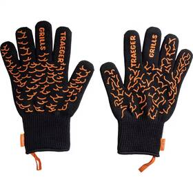 Traeger 313111589594 Heat Resistant Bbq Grilling Mitts With Silicone Grip