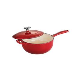 061ds Tramontina 016017074934 Enameled Covered Saucier Cast Iron 3quart Gradated Red 80131/061ds