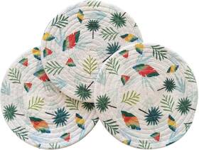 Tg145 Trenton Gifts 3-piece Kitchen Set Thick Pot Holders Trivets Hot Mats
