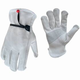 98451-26 True Grip Work Gloves Grain Cowhide Ball And Tape Wrist Mens M -