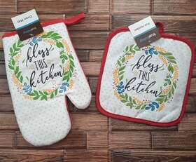 D5523s271s602k20211758320 Tthomegoods Bless This Kitchen Oven Mitt And Potholder Linen Set Free Shipping D5523s271s602k20211758320 Tthomegoods Bless This Kitchen Oven Mitt And Potholder Linen Set Free Shipping