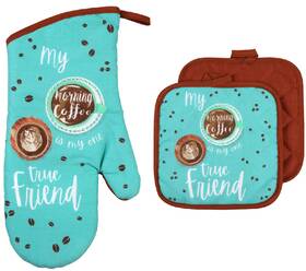 P11282324jm003983bn7j4028868 Tthomegoods Coffee Oven Mitt And Potholders 3pc Is My One True Friend Free Shipping