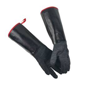 Tungtar 710383801506 17 In Bbq Grill Gloves 932 F Heat Resistant Smoker Oven Fireproof 5 Finger