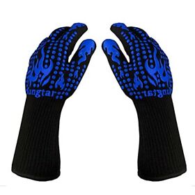 1472 Turkey Fryer Bbq Heat Proof Glove Oven Mitts H 14inch Grill Hea
