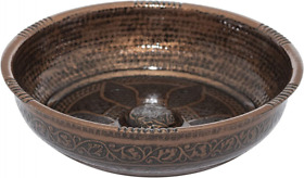 440gr Turkish Authentic Copper Bath Bowl And Hammam 15.50 Oz