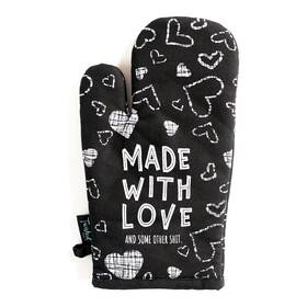 Twisted Wares 419606 Funny Oven Mitts With Sayings Made Love Kitchen Gifts Cotton Canvas Po