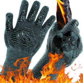 1472 Ubeesize 840322306257 Lengthen Bbq Gloves Bear Paw F Heat Resistant Grill Glove 1