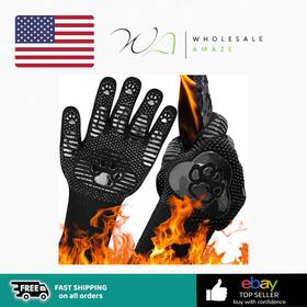 C576638778 Ubeesize Lengthen Bbq Gloves 1472 F Heat Resistant Grill Glove Fireproof Oven