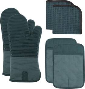 Unbanded 192598234346 Silicone Oven Mitts- Heat Resistant Gloves Withsoft Quilted Lining Mitt Pot