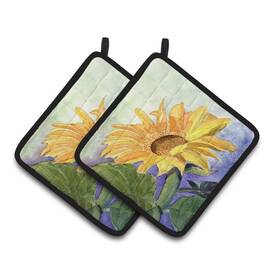 7.5hx7.5w Unbeatablesale 638508375520 Carolinessunflower Pair Of Pot Holders Multicolor