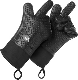 Unco Grill Gloves Silicone Heat Resistant Oven Bbq Mea