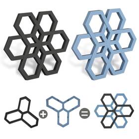 Unilpway 766779571416 2 Pcs Thicker Silicone Trivet Mat Hot Pot Holder For Table Dishes Pots Pans