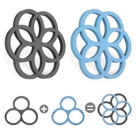 Unilpway 766779571973 2 Pcs Thicker Silicone Trivet Mat Hot Pot Holder For Table Dishes Pots Pans