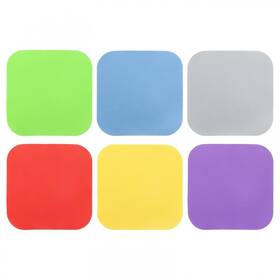 S24071200ux9958 Unique Bargains 6pcs Rubber Jar Opener Grippers Pads Heat-insulated Multicolor