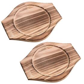 371803kcpwln2 Upkoch 2 Sets Of Korean Stone Bowl Wood Base Wooden Trivets For Hot Dishes Pot