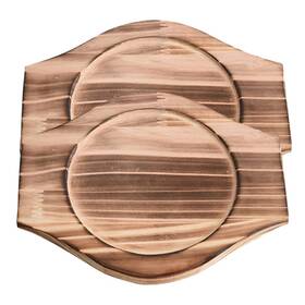 Dbj1524tvt11mgg Upkoch Household Pot Mat Wood Base Multi-function Casserole Holder Trivet With Handl