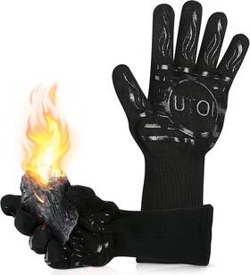 1472f Utoi 313104533580 Bbq Grill Gloves Heat Resistant Barbecue Oven Mitts Silicone Non-slip