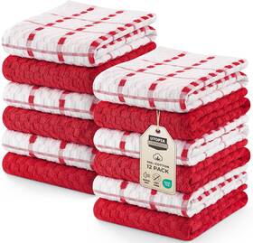 Ut0544 Utopia Towels 12 Pack Kitchen 15x25 Inch 100% Cotton Super Soft Absorbent Dish
