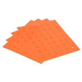 Uxcell 745065683293 4pcs Silicone Pot Holder Trivet Mat Hot Pads Non-slip Heat Resistant-orange
