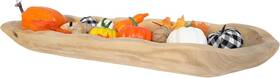 2093411sn Uziass Wood Dough Bowl Hand Carved Rustic Large Wooden 29 Inch -length-natural Brown