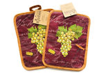V0877 Kay Dee Designs Grapes Tuscan Wine Steward Print Kitchen Cotton