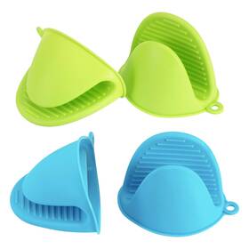 Js-js123c Vaincre 4pcs Silicone Oven Mitts Heat Resistant Potholders For Kitchen M Inch