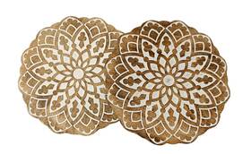 Cv056 Vaniya Crafts Set Of 2 Wooden Trivet For Hot Pots And Dishes Heat Resistant Non-slip Tea