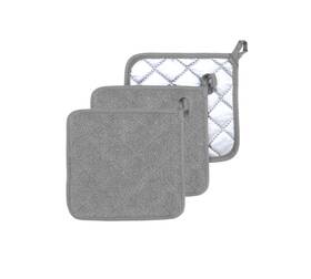Veikery 824007438396 Oven Pot Holder Cotton Heat Resistant Terry Potholder Kitchen Hot Pad Mitts