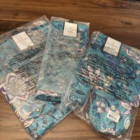 290171-2610 Vera Bradley Pot Holder &oven Mitt Set Apron Kitchen Towels Peacock Garden 5