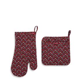 36614-18244 Vera Bradley Womens Cotton Pot Holder And Oven Mitt Set Nwt
