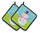 Vha3017pthd Carolines Treasures Christmas Snowman Let It Snow Pair 638508402820