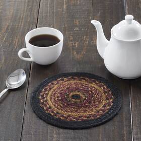81796 Vhc Brands Primitive 8 In Trivet Yellow Heritage Farms Jute Kitchen Table Decor