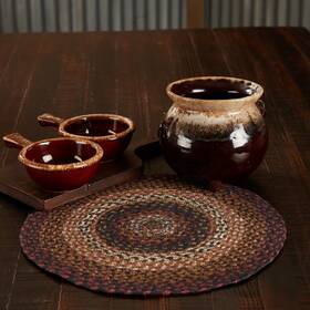 Vhc Brands 840233966168 Beckham Jute Trivet 15 Set Of 3