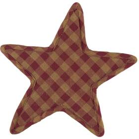 Vhc Brands 840528111631 Classic Country Primitive Tabletop And Kitchen Red Star Trivet 10 Inch Burgundy