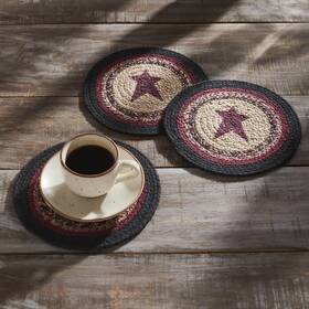 84520 Vhc Brands Connell Trivet Stencil Stars 8 Inch Diameter Set Of 3
