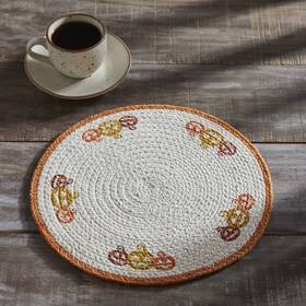 85522 Vhc Brands Braided Cotton Country Halloween Stencil Trivet 12