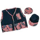54773202376 Vhm.fl.s Blue Flame Bbq Vest Hat And Mitt Set
