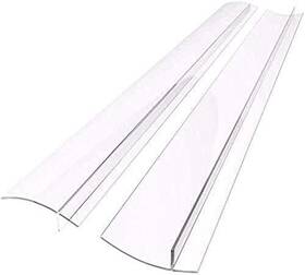 Xj087 Vichen 2 Pcs Silicone Stove Counter Gap Cover Oven Guard Seal Slit Strip Kitchen Clear